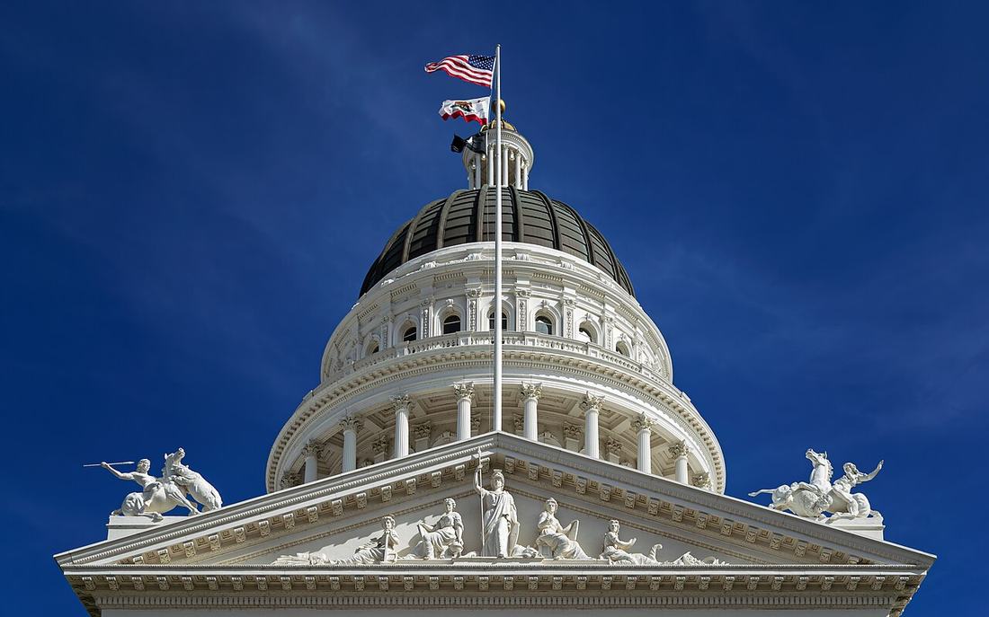 A state capitol building